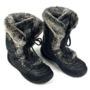 The North Face Appy Women's Winter Boots Black Quilted Puffer Goose Down Size 7